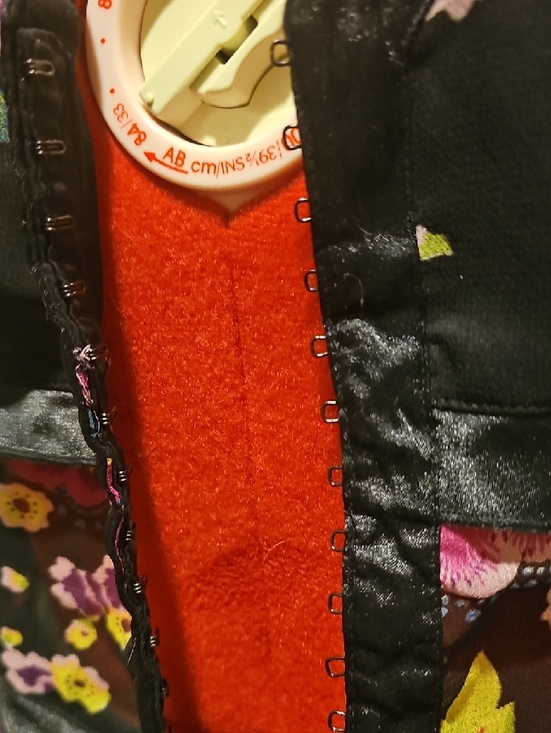 Black Floral Sheer Hook Latch Button Blouse - Picture 5 of 5